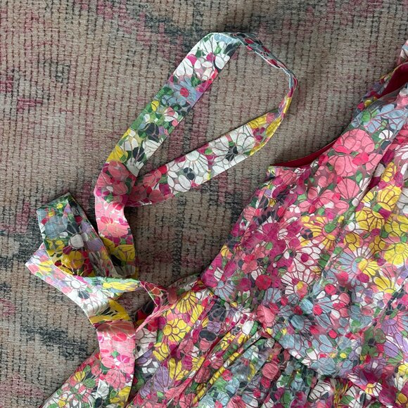 Kate Spade Floral Dots Burnout Sleeveless Midi Dress - Picture 8 of 8